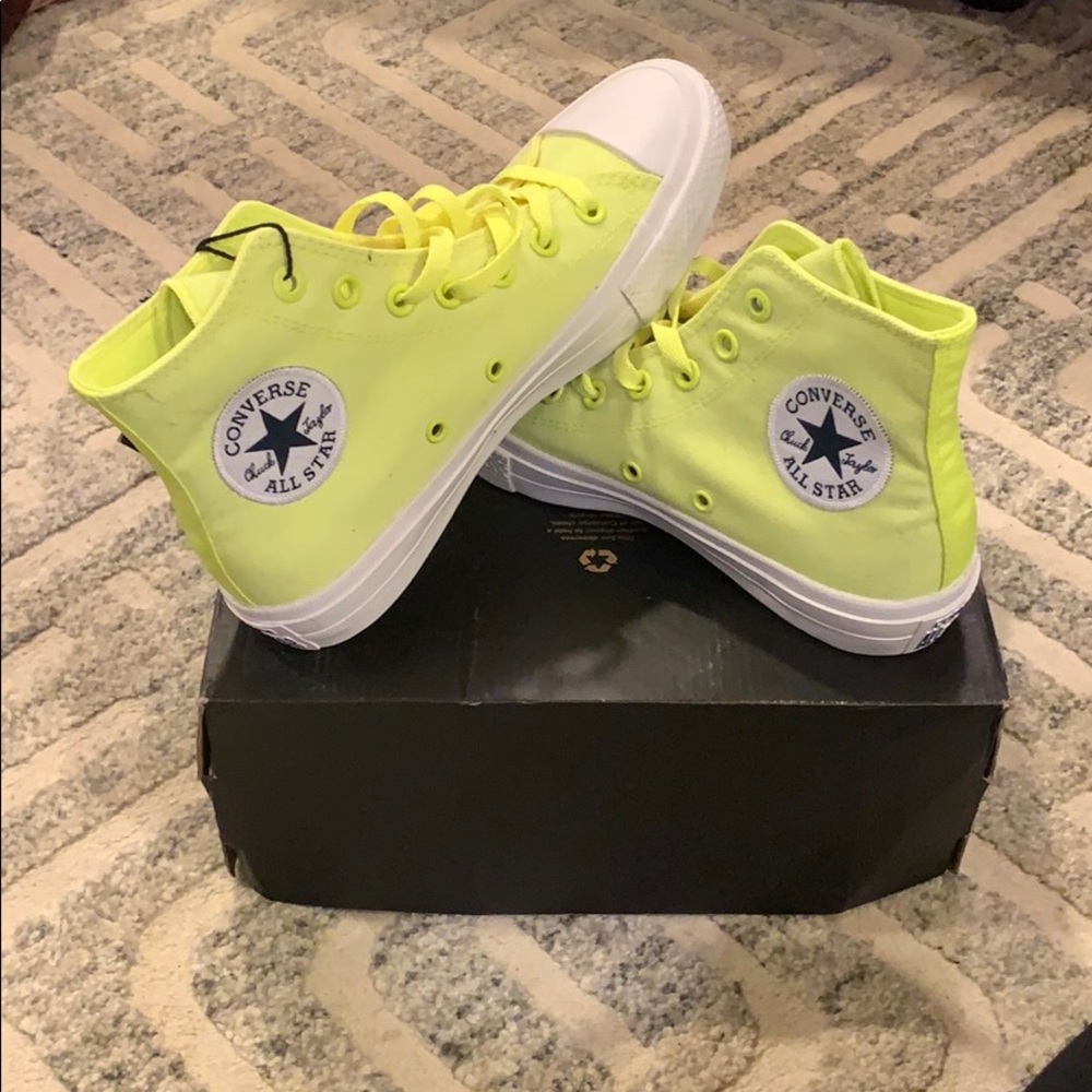 Neon Green Converse